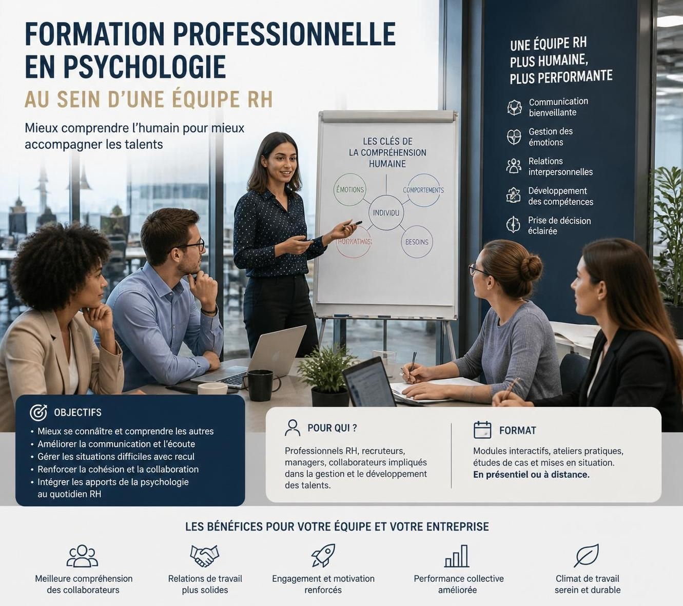 découvrez les avantages d'une formation en psychologie pour les professionnels des ressources humaines, améliorant la gestion des talents, la communication et le bien-être au travail.