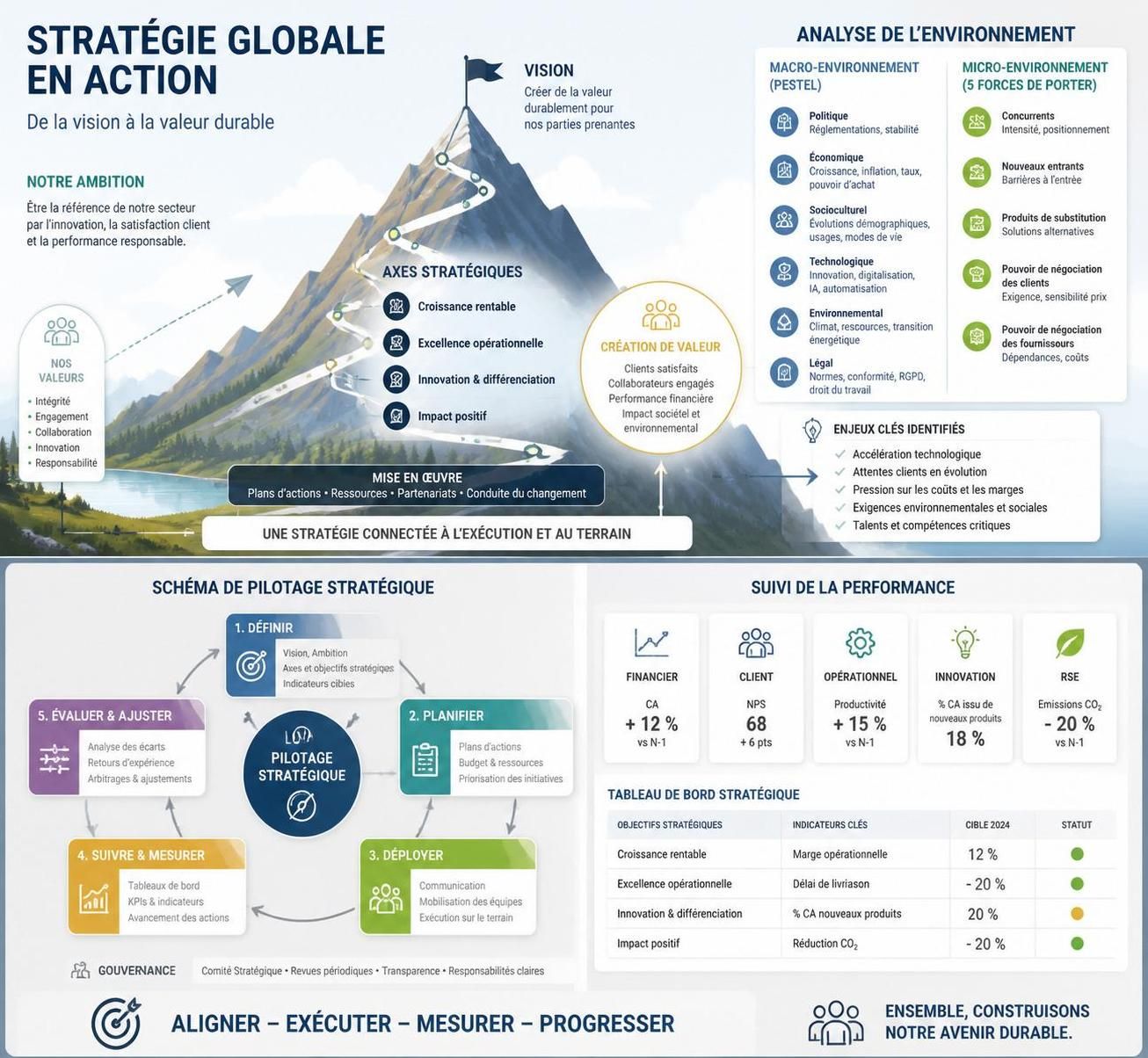 découvrez comment définir une stratégie globale efficace pour piloter votre entreprise avec succès et atteindre vos objectifs.